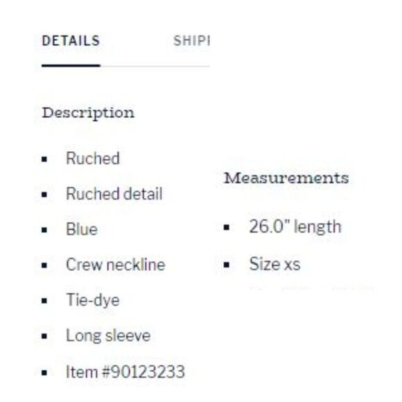 NWT Mossimo Long Sleeve Blouse - Picture 3 of 7